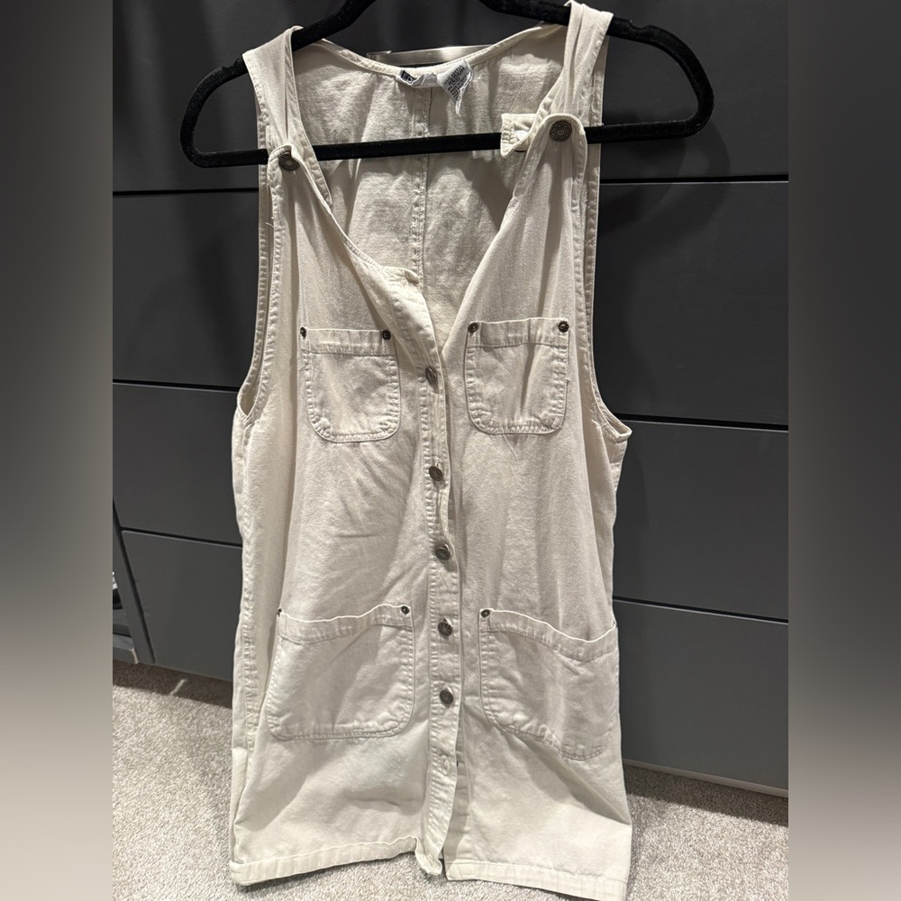 Sleeveless Button-Up Dress